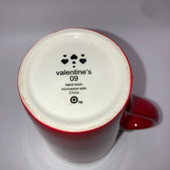 Valentine’s 2009 Mug Tall 5-5/8" Turtle Bird Embossed Bird on Handle - Picture 3 of 5